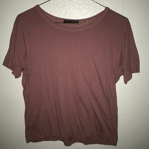 brandy melville baby pink top